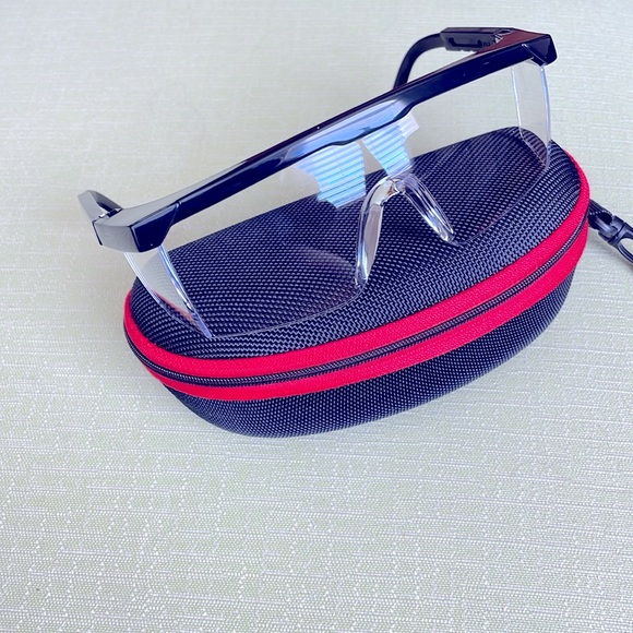 Two Pairs Brand New NoCry Model PH143C Clear Lens Safety Glasses & 1 Case - Picture 3 of 8